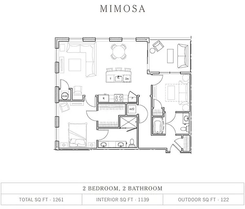 Floor plan Mimosa