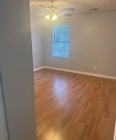 Primary bedroom angle view