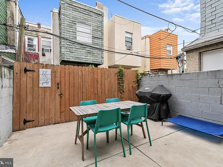Charming urban patio retreat.