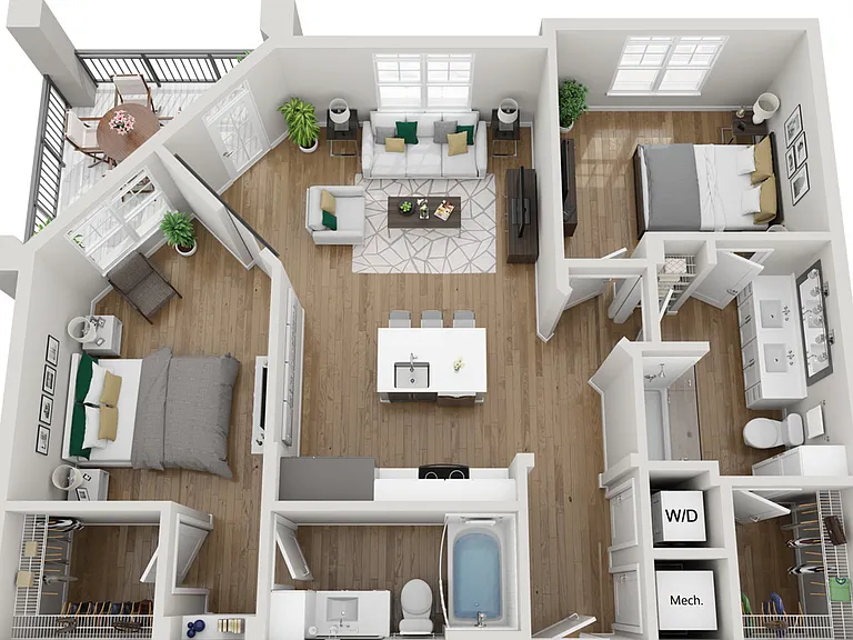 2B2 - Phase 2 Modern floor plan The Boulevard (SC)