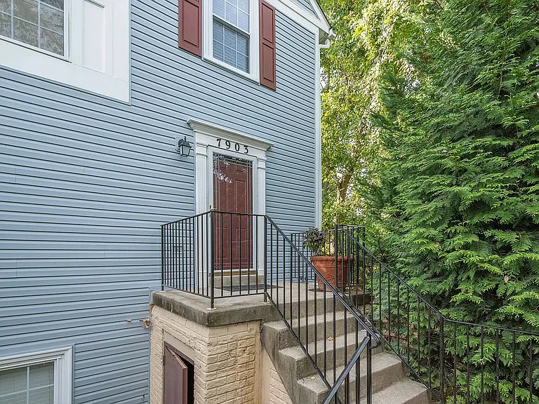 Front entrance and steps.