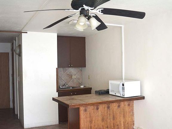 Kitchette area, new microwave and hot plate, and large sink