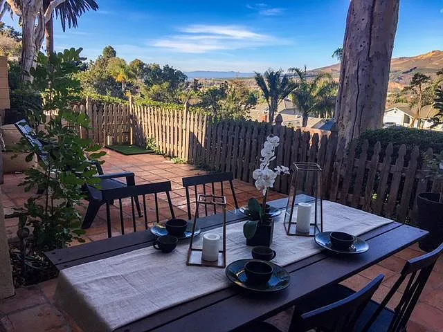 View of Anacapa island from the patio