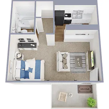 Floor plan Studio Classic