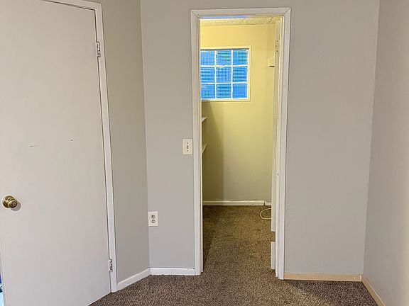 Walk-in closet in bedroom