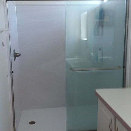 master wall to wall shower