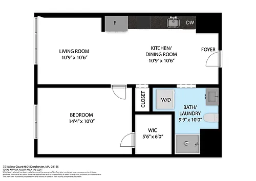 Floor plan 604 - 1H