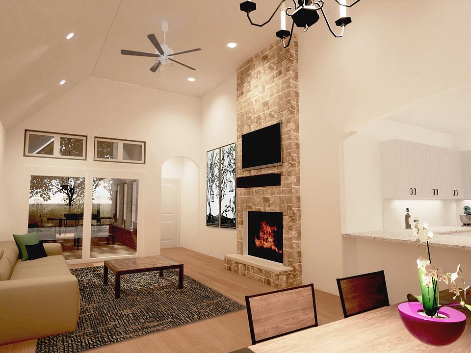 Abbey Plan C Fourplex Plan, The Abbey at Coffee Creek, Edmond, OK