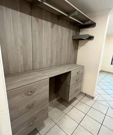 Primary bedroom closet system