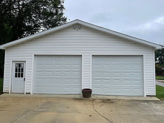 Detached two-car garage.