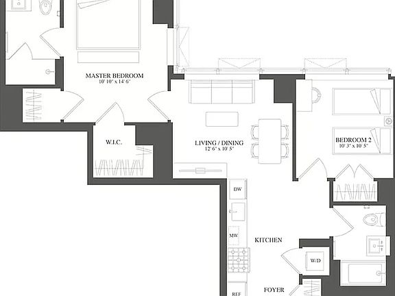 2nd image of 3 Court Sq #2105