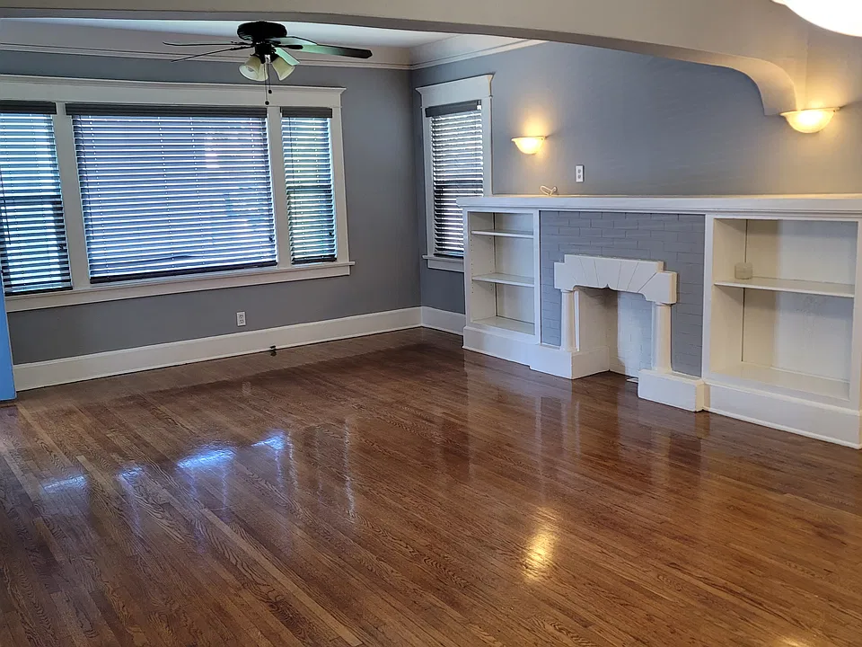 View of living room from dining room.