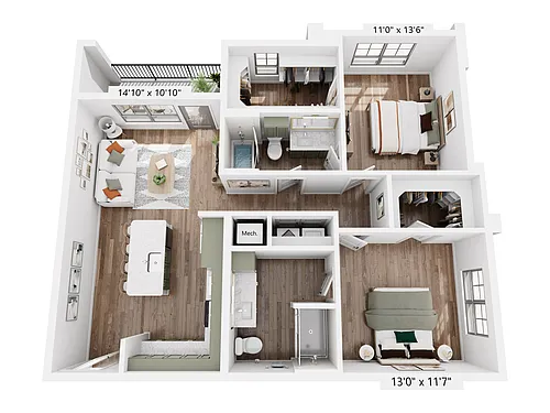 Floor plan B3