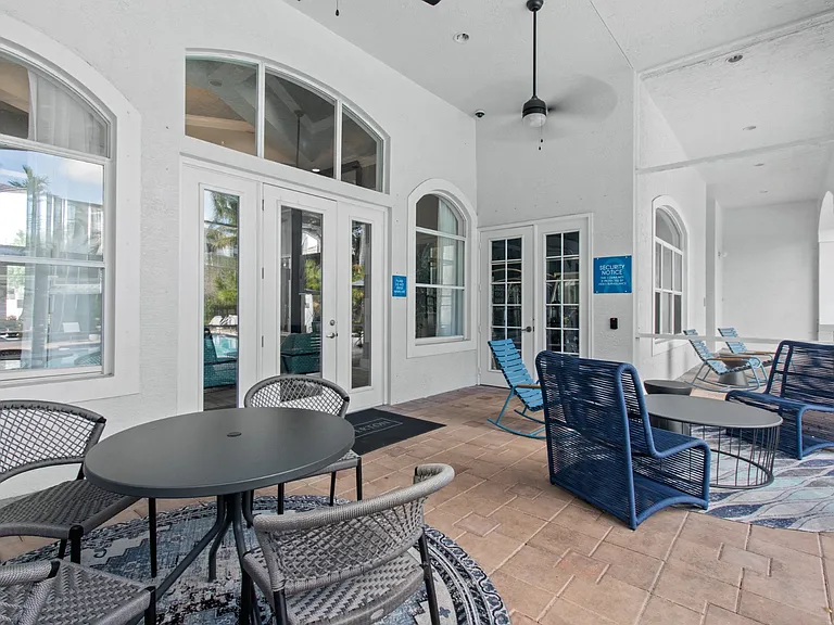 Outdoor patio at Verona at Boynton Beach Apartments in Boynton Beach, FL 33426