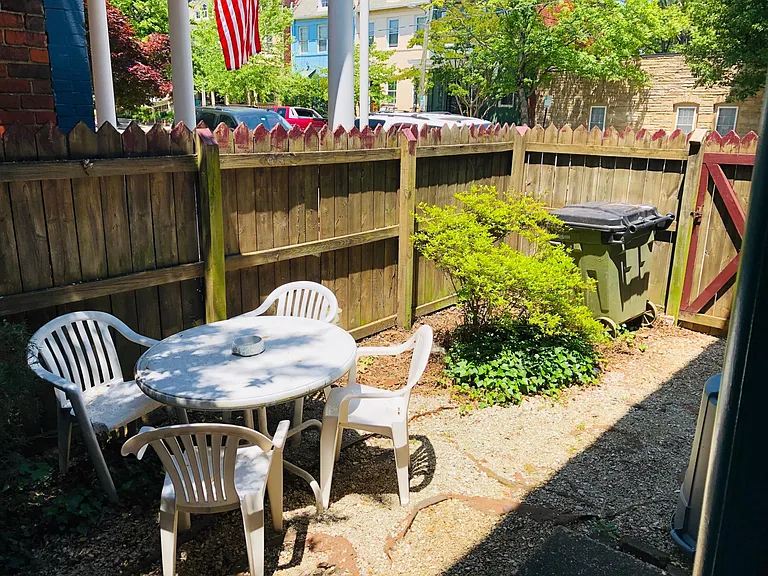 Backyard and chairs!