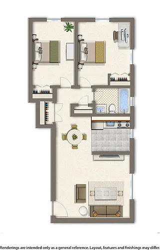 Floor plan 2 Bedroom