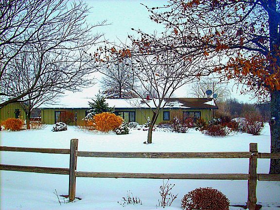 Front of house on winter day