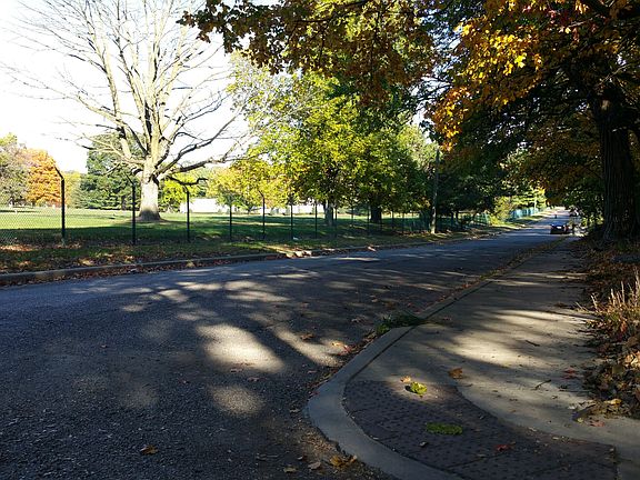 Set on a quiet street corner.