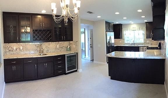 Kitchen wine area