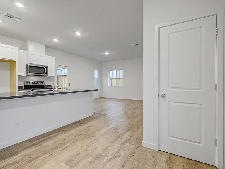 dining area and closet