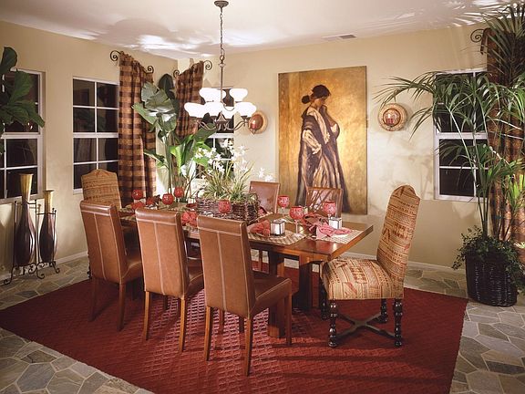 Dining room of model