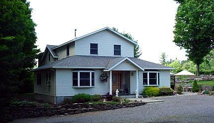 Front of home from circular drive.