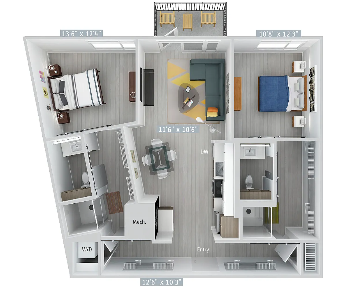 Floor plan B7-1008-UrbanUp