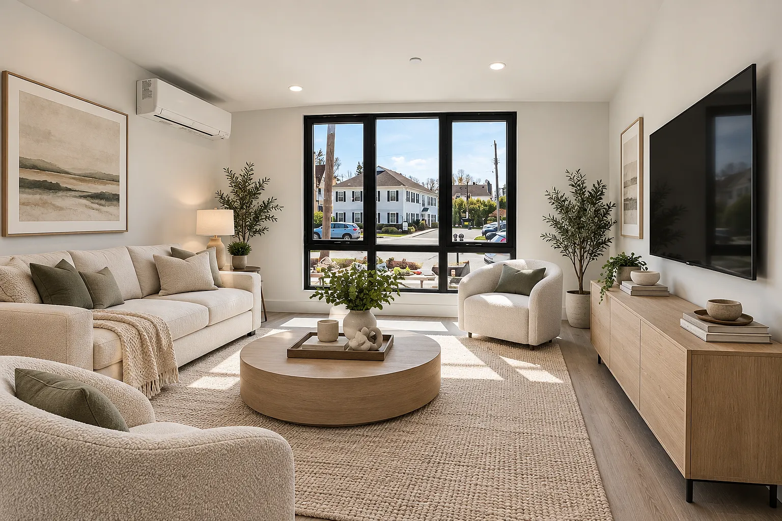 Virtually Staged Living Room