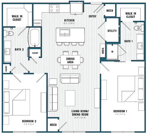Floor plan C22