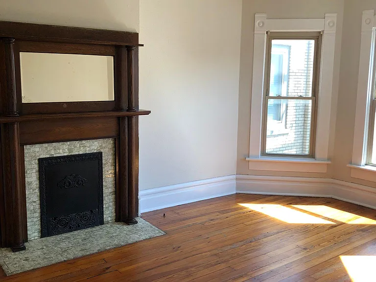 Living room with Bay windows
