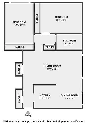 Floor plan 2 Bedroom