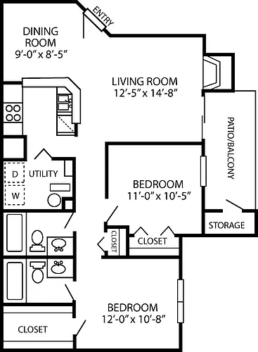 Floor plan 2B Renovation 3