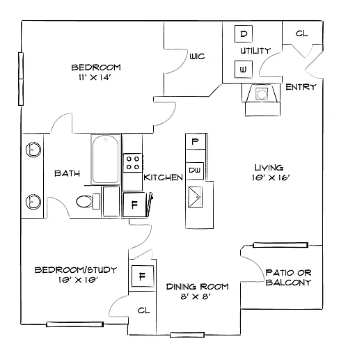 Floor plan Design 2A10