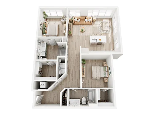 Floor plan B13U