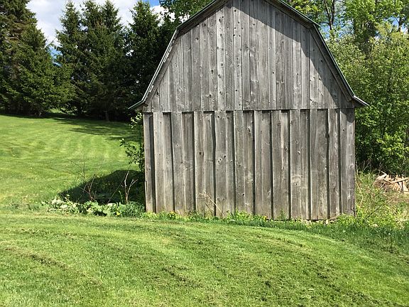 Back side of two story barn