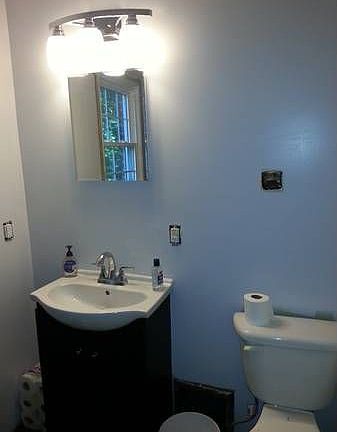 Partially Remodeled Bathroom