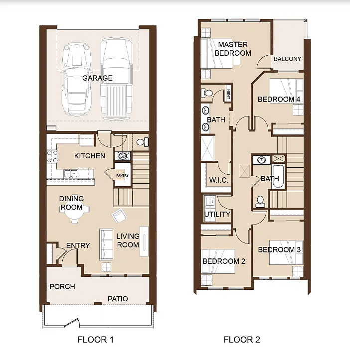 Floor plan FLOOR PLAN C - Furnished Option