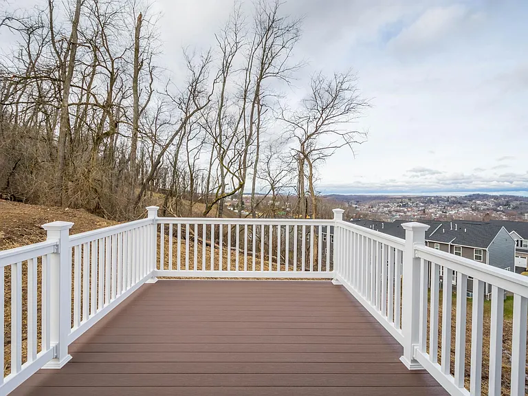 West facing deck offers sunset views