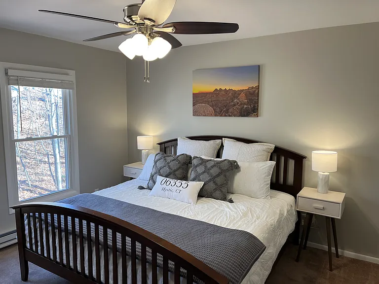 Upstairs bedroom 1 with king bed