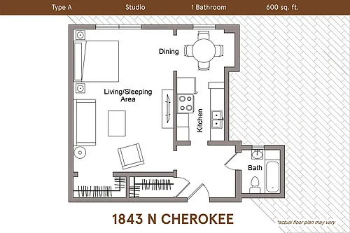 Floor plan Studio