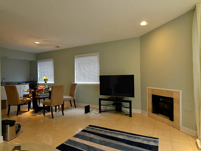 Open-concept living and dining space
