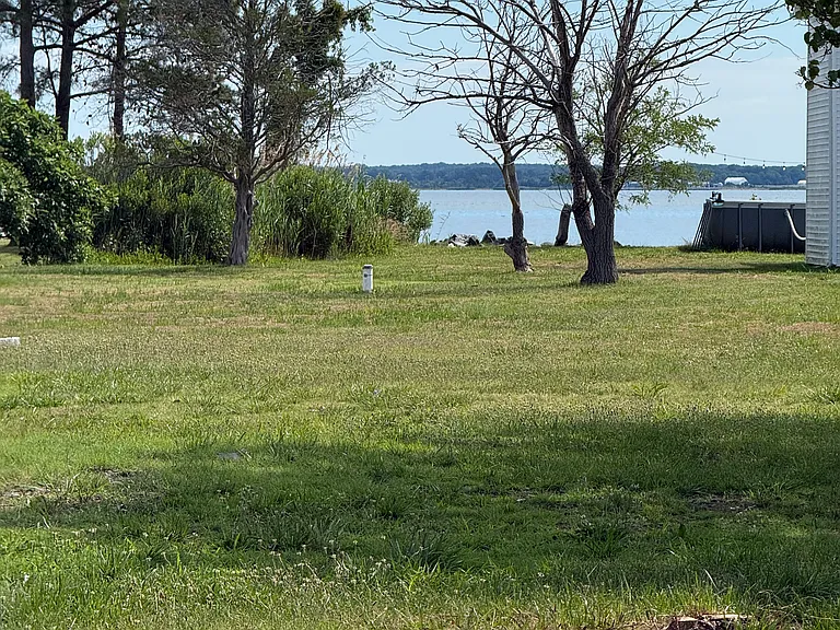 Back yard view. Great for seeing water sports and awesome firework view display during the holidays.