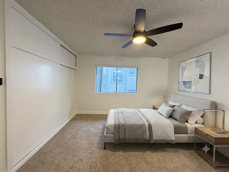 Primary Bedroom with Two Large Closets & Cozy Carpet