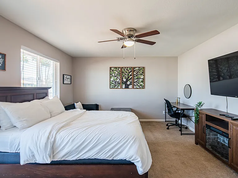 Spacious master bedroom