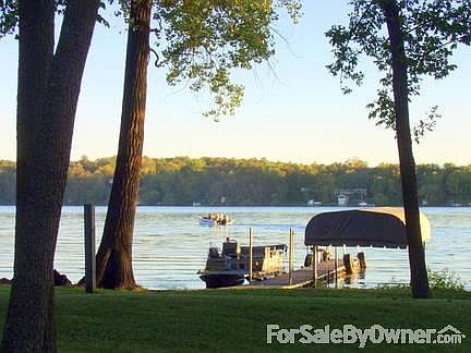 Summer evening on lake