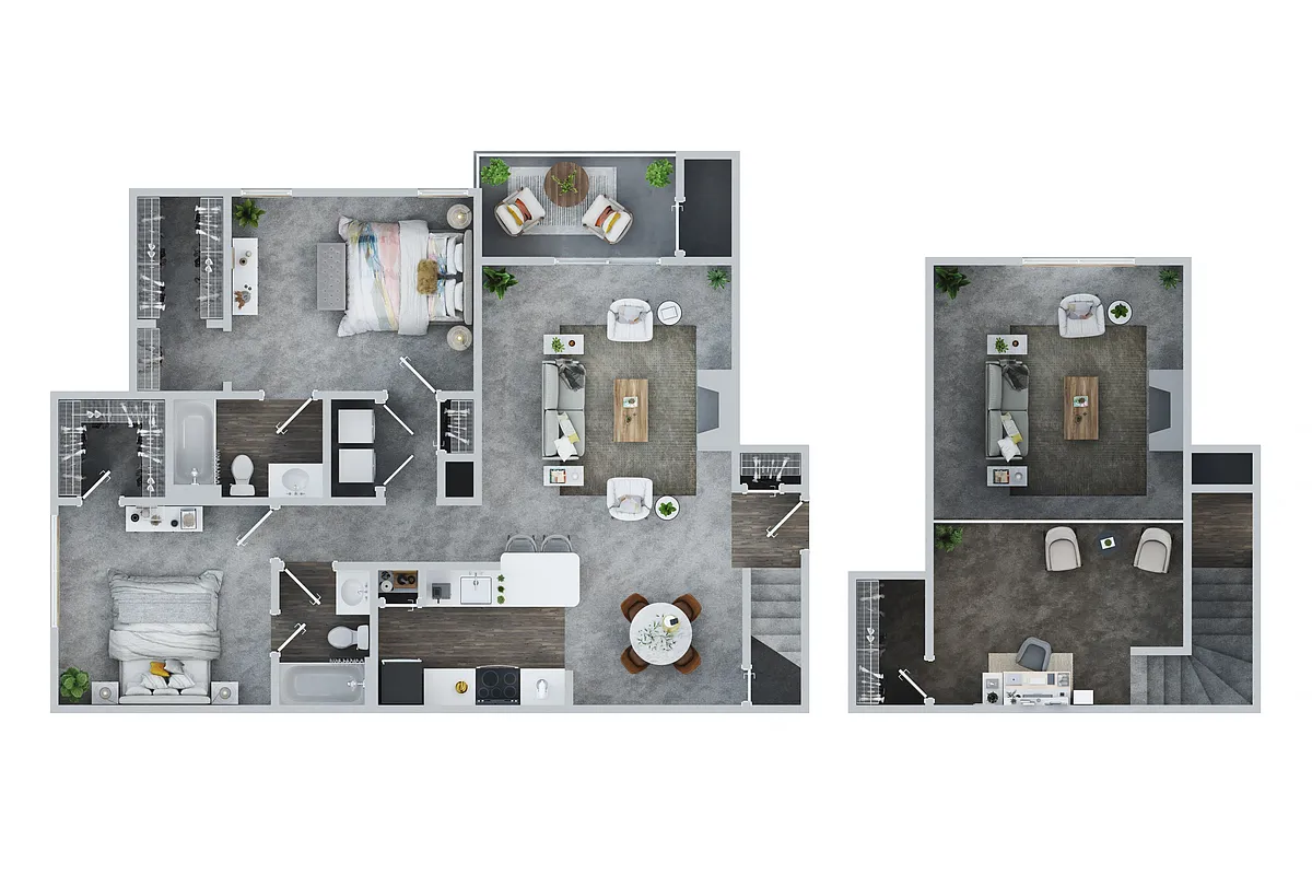 Floor plan Baldwin East W/Loft