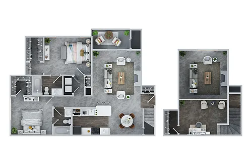 Floor plan Baldwin East W/Loft
