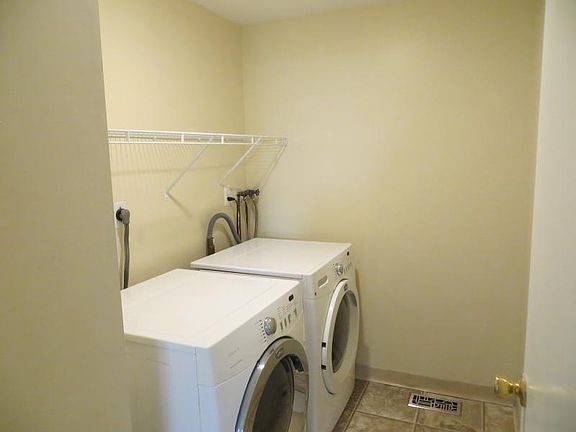 Full washer and dryer inside apartment