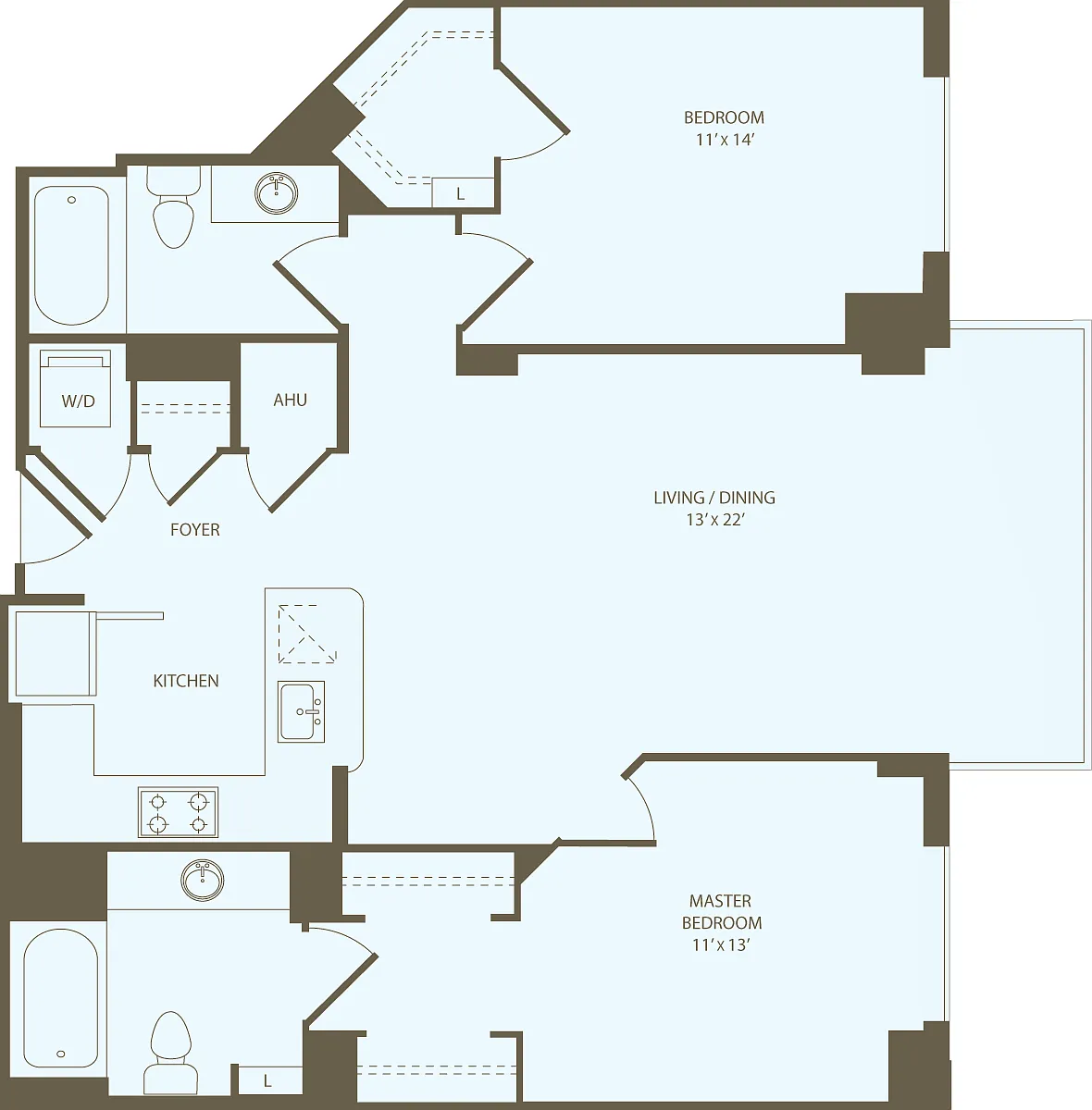 Floor plan 2 Bedrooms N_RW