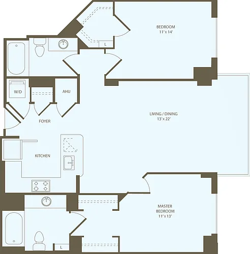 Floor plan 2 Bedrooms N_RW